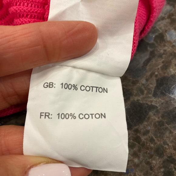 Bench hot pink cropped rib knit top S - Picture 4 of 5